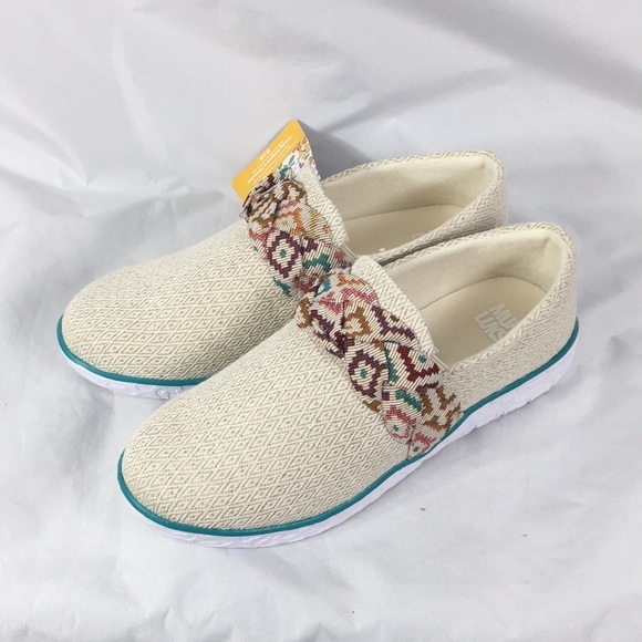 Muk Luks Women’s Boardwalk Stroll Taupe Sneaker Loafer Size 8.5 NEW With Tags - Picture 3 of 15